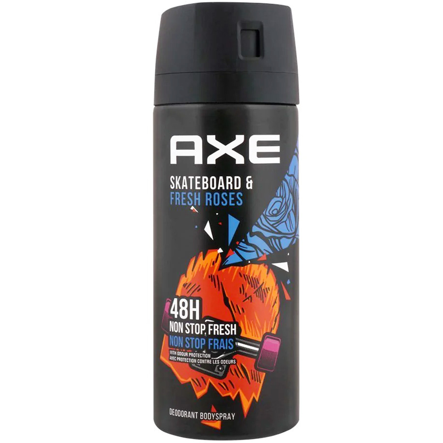 AXE DEODORANT SPRAY 150 ML SKATEBOARD AND ROSES