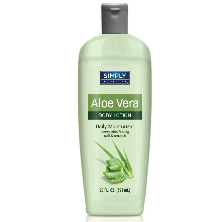 SIMPLY BODYCARE BODY LOTION 20 OZ ALOE VERA