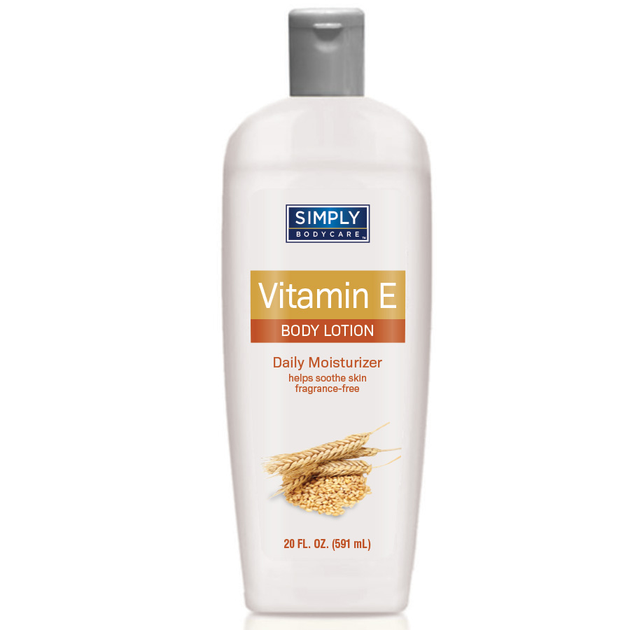 SIMPLY BODYCARE BODY LOTION 20 OZ VITAMIN E