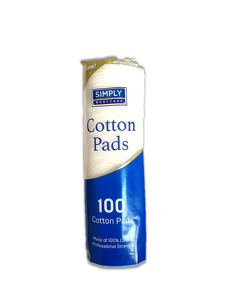 SIMPLY BODYCARE COTTON PAD 100 CT