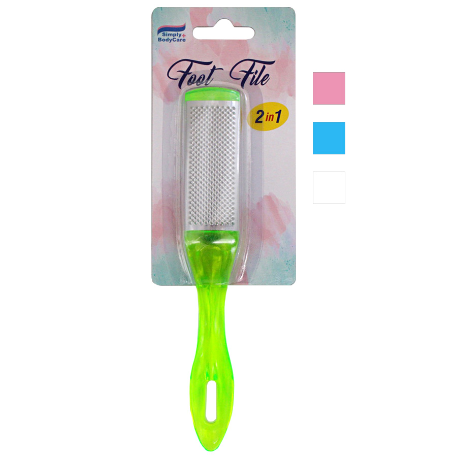 SIMPLY BODYCARE FOOT FILE 7.5 X 1.1 IN 2N1