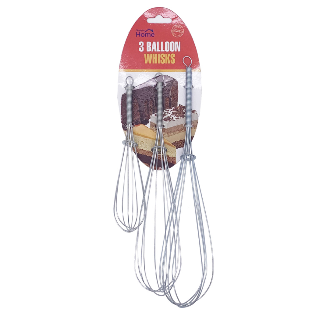 SIMPLY EGG WHISKS 3 CT