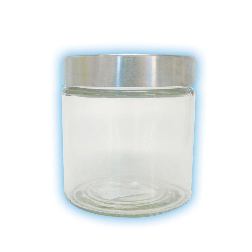SIMPLY FOR HOME GLASS CANISTER 30 OZ WITH METAL LID