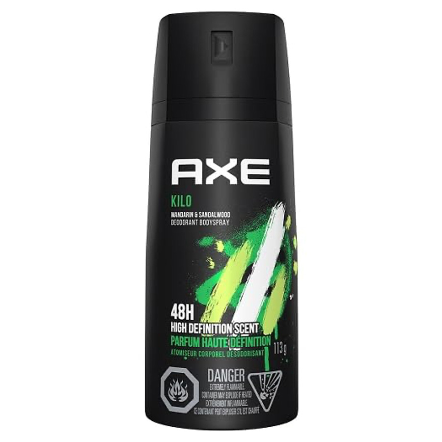 AXE DEODORANT SPRAY 4 OZ KILO