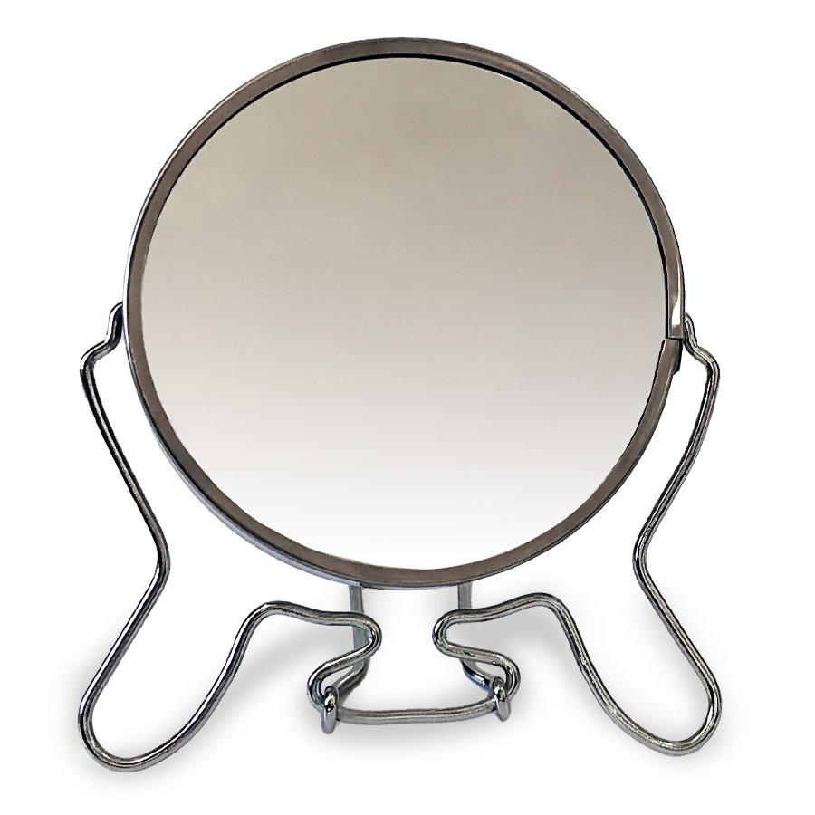 SIMPLY FOR HOME TWO SIDE MIRROR 4 IN ROUND WITH MEAL FRAME