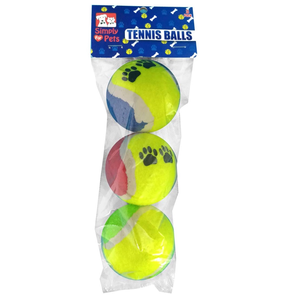 SIMPLY FOR PETS PET TENNIS BALLS 3 PK