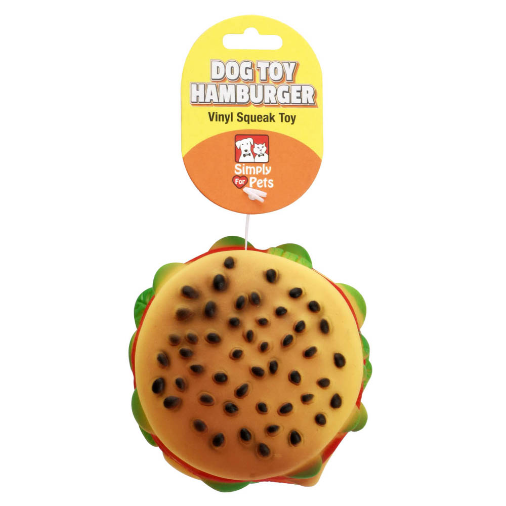 SIMPLY FOR PETS PET VOICE TOY 3.5 INCH HAMBURGER