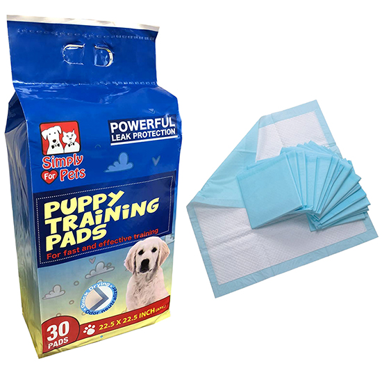 SIMPLY FOR PETS PUPPY TRANING PADS 22.5 X 22.5 IN 30 CT