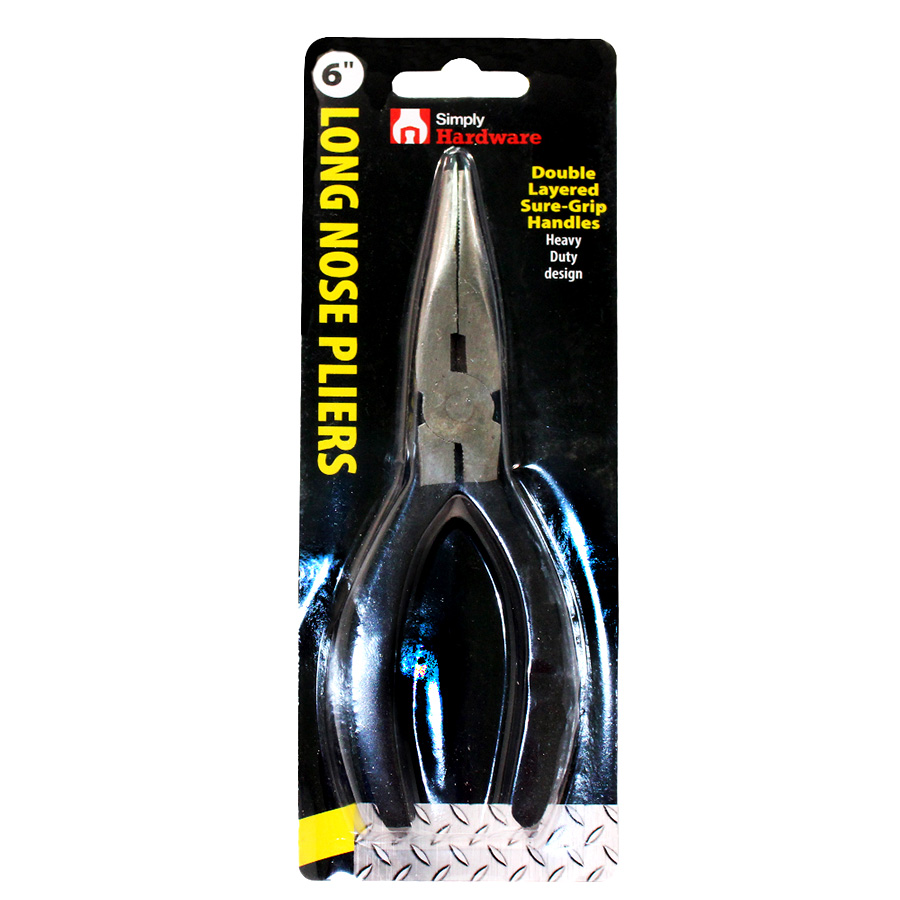SIMPLY HARDWARE PLIER 6 IN LONG NOSE