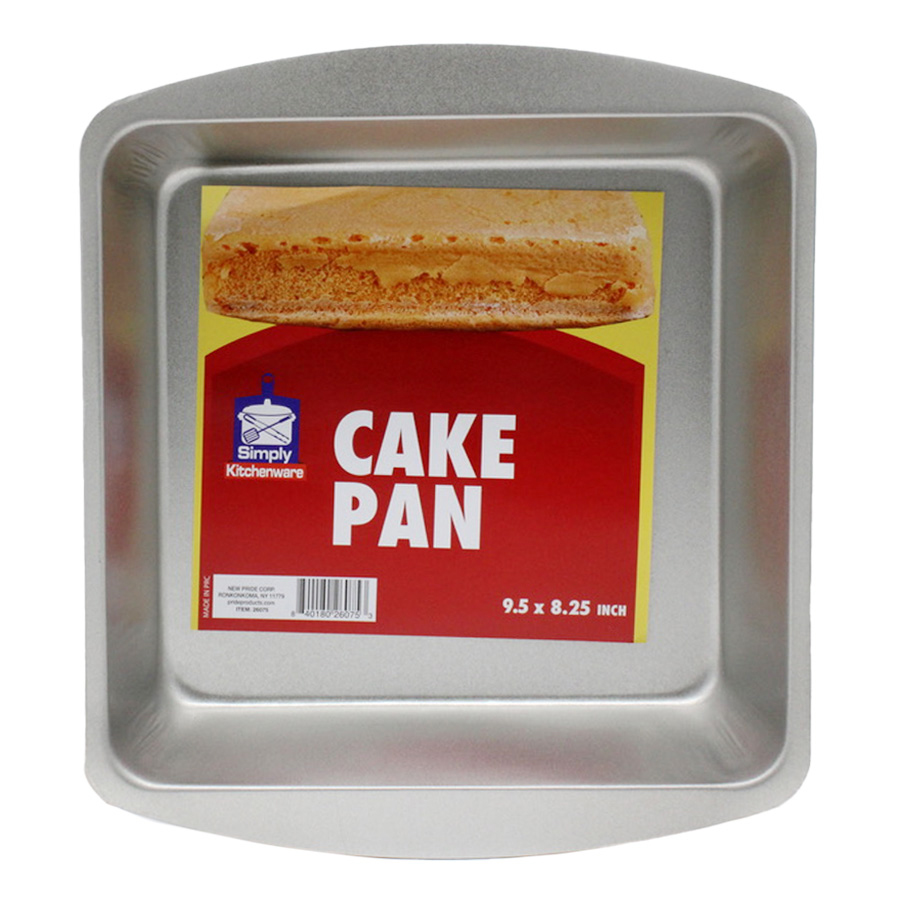 SIMPLY KITCHENWARE CAKE PAN 9.5 X 8.25 IN TINPLATE