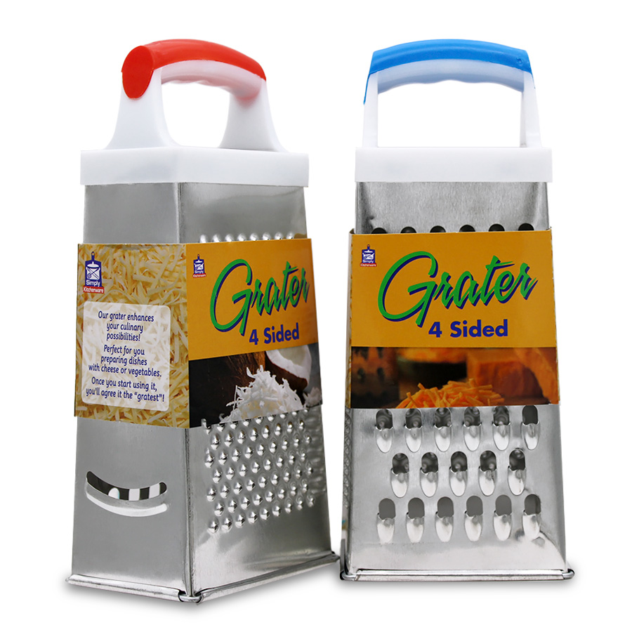SIMPLY KITCHENWARE GRATER 8 IN 4 SIDED
