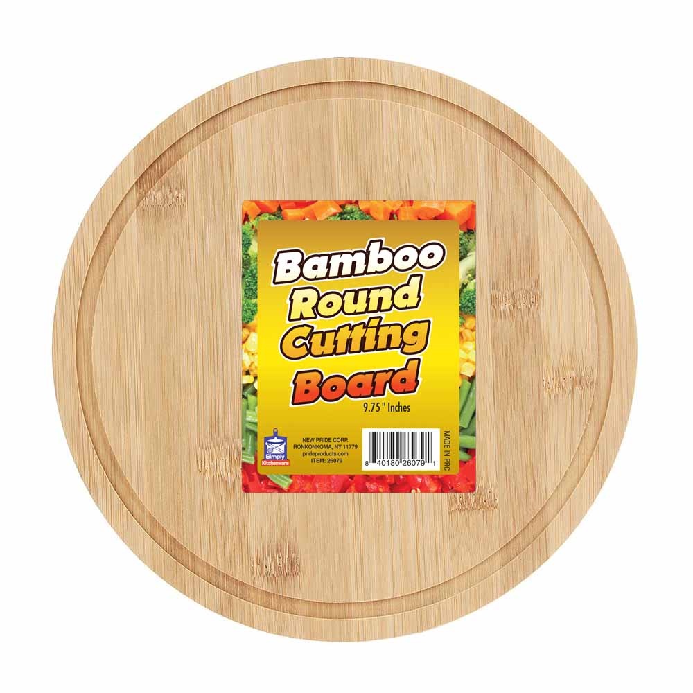 SIMPLY KITCHENWARE HAM PLATE 9.75 IN BAMBOO ROUND