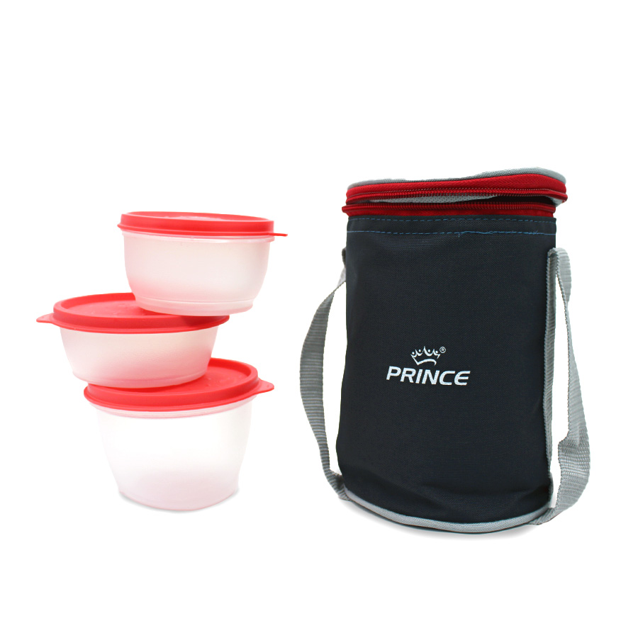 SIMPLY KITCHENWARE LUNCH PACK 3 CT SET FOOD CONTAINER + 1 POUCH