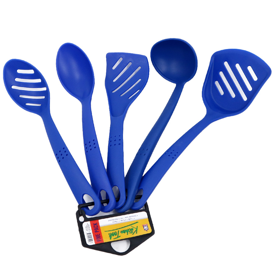 SIMPLY KITCHENWARE PP KITCHEN SET 5PC - 2 TURNERS, 2 SPOONS & LADLE