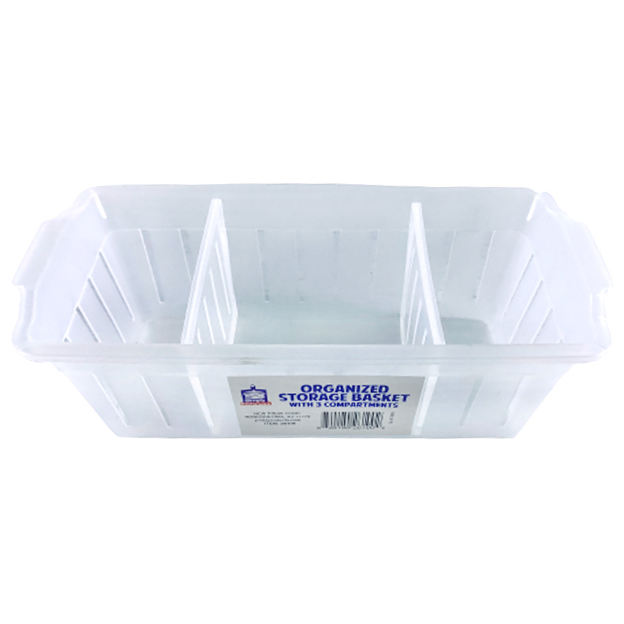 SIMPLY KITCHENWARE STORAGE BOX 10.5 X 4.75 X 3.75 IN WITH COMPARTMENT
