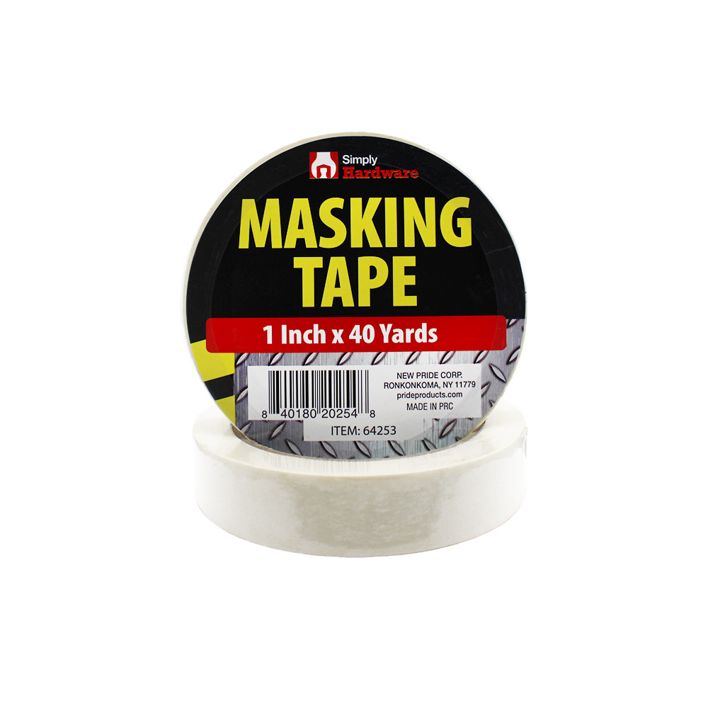 SIMPLY MASKING TAPE 1IN 40YD 6PK 130MIC