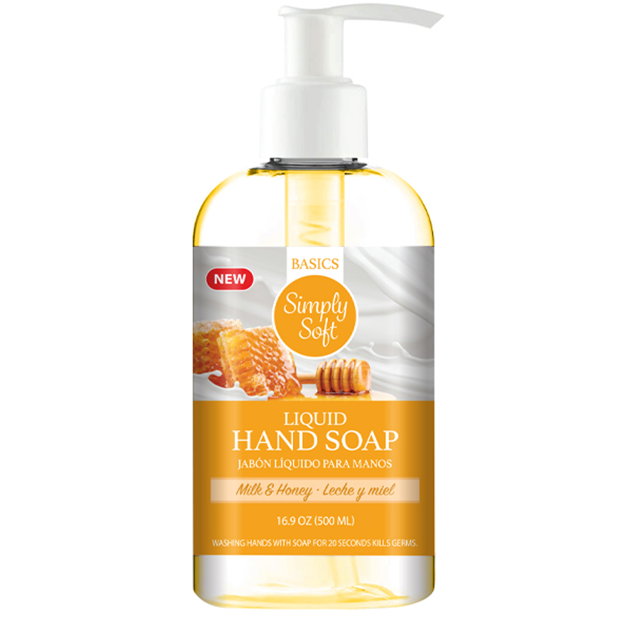 SIMPLY SOFT HAND WASH 500 ML MILK AND HONEY