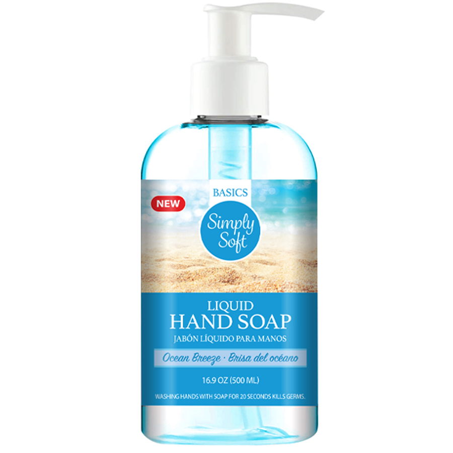 SIMPLY SOFT HAND WASH 500 ML OCEAN BREEZE