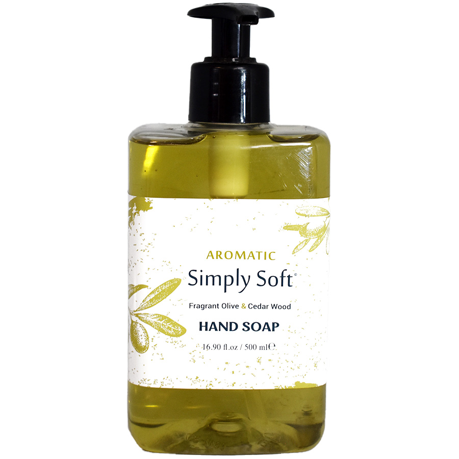 SIMPLY SOFT HANDWASH 16.9 OZ OLIVE