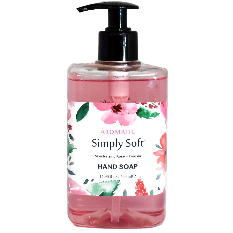 SIMPLY SOFT HANDWASH 16.9 OZ ROSE