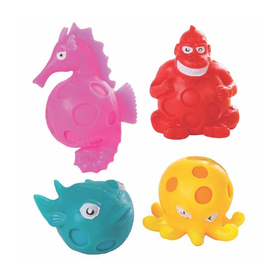 SIMPLY TOYS SQUISHY ANIMAL 4 IN 1 CT ASSORTED