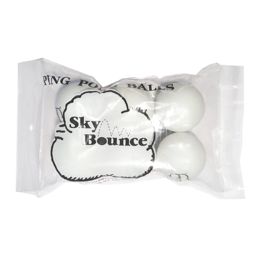 SKY BOUNCE PING PONG BALL 6 CT WHITE