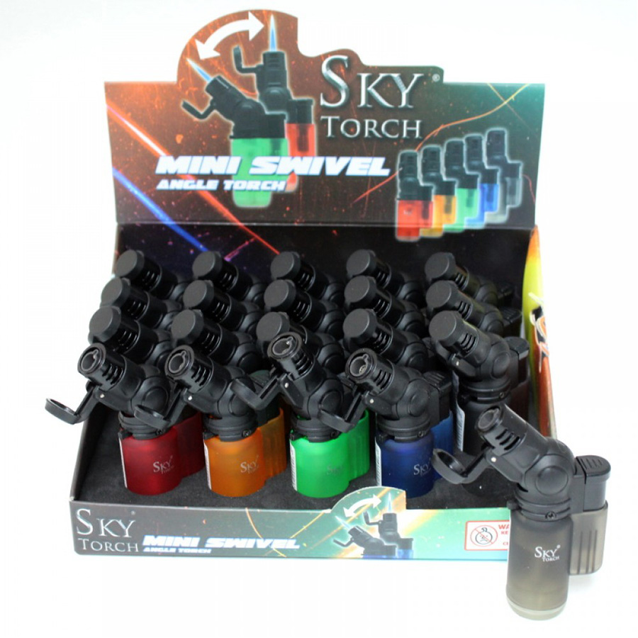 SKY TORCH LIGHTER 1 CT SWIVEL ANGLE TORCH SK609