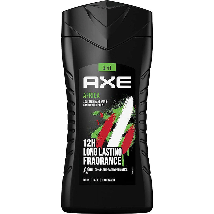 AXE SHOWER GEL 250 ML 3 IN 1 AFRICA