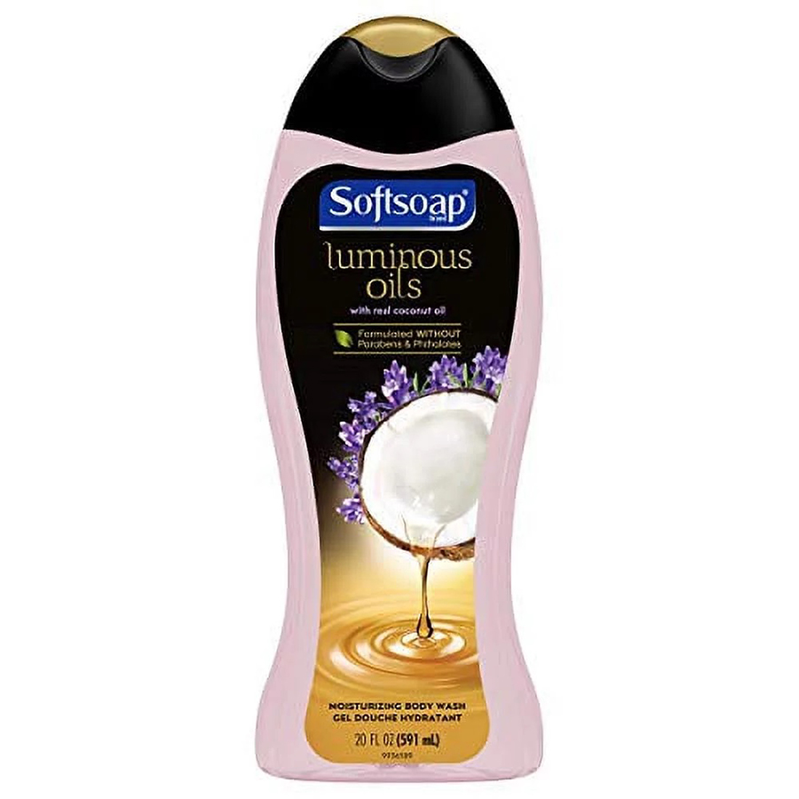 SOFT SOAP BODY WASH 20 OZ / 591 ML LUMINOUS OILS COCONUT OIL & LAVENDER
