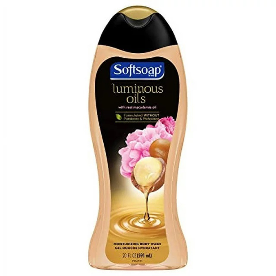 SOFT SOAP BODY WASH 20 OZ / 591 ML LUMINOUS OILS MACADAMIA OIL & PEONY