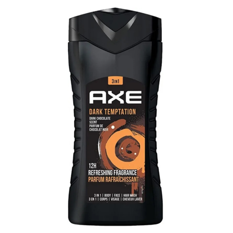 AXE SHOWER GEL 250 ML 3 IN 1 DARK TEMPTATION
