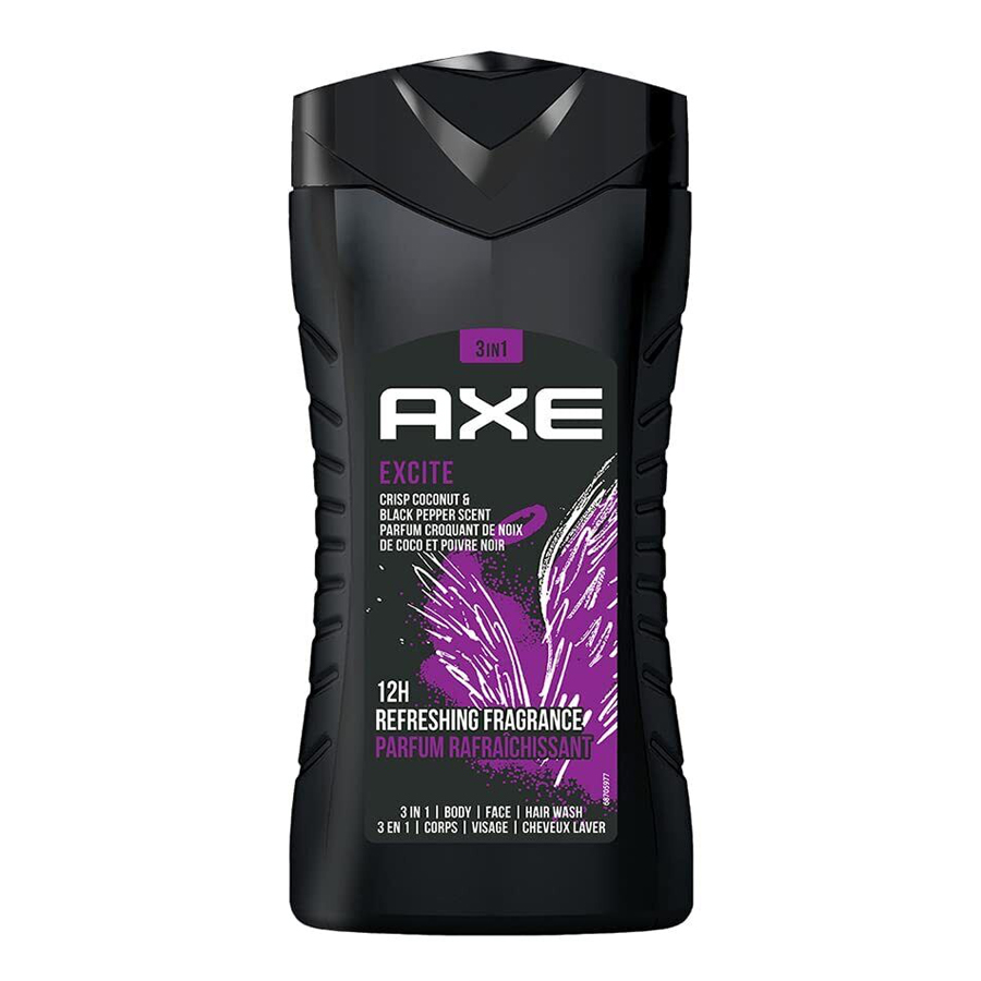 AXE SHOWER GEL 250 ML 3 IN 1 EXCITE