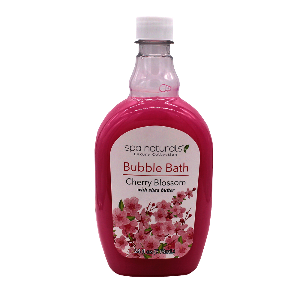 SPA NATURALS BUBBLE BATH 24 OZ CHERRY BLOSSOM