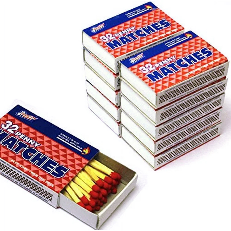 SPARK WOODEN PENNY MATCHES 32 CT 10 PK