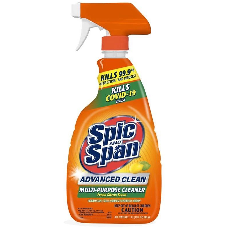 SPIC & SPAN ADVANCED CLEAN MULTI-PURPOSE CLEANER SPRAY 32 OZ FRESH CITRUS