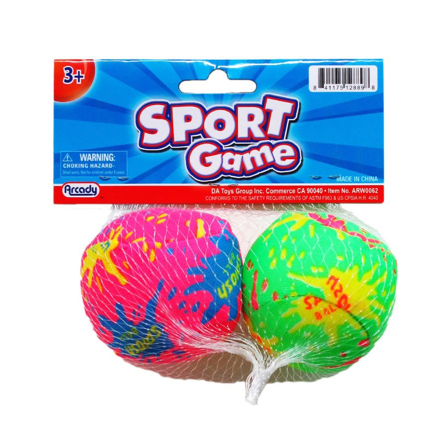 SPORT GAME WATER BOMB 2.5 IN SPONGE IN NET BAG WITH HEADER