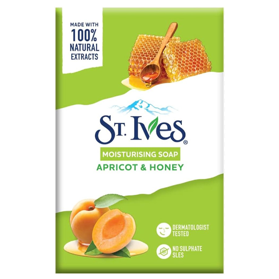 ST.IVES BAR SOAP 125 G 5 PK APRICOT & HONEY