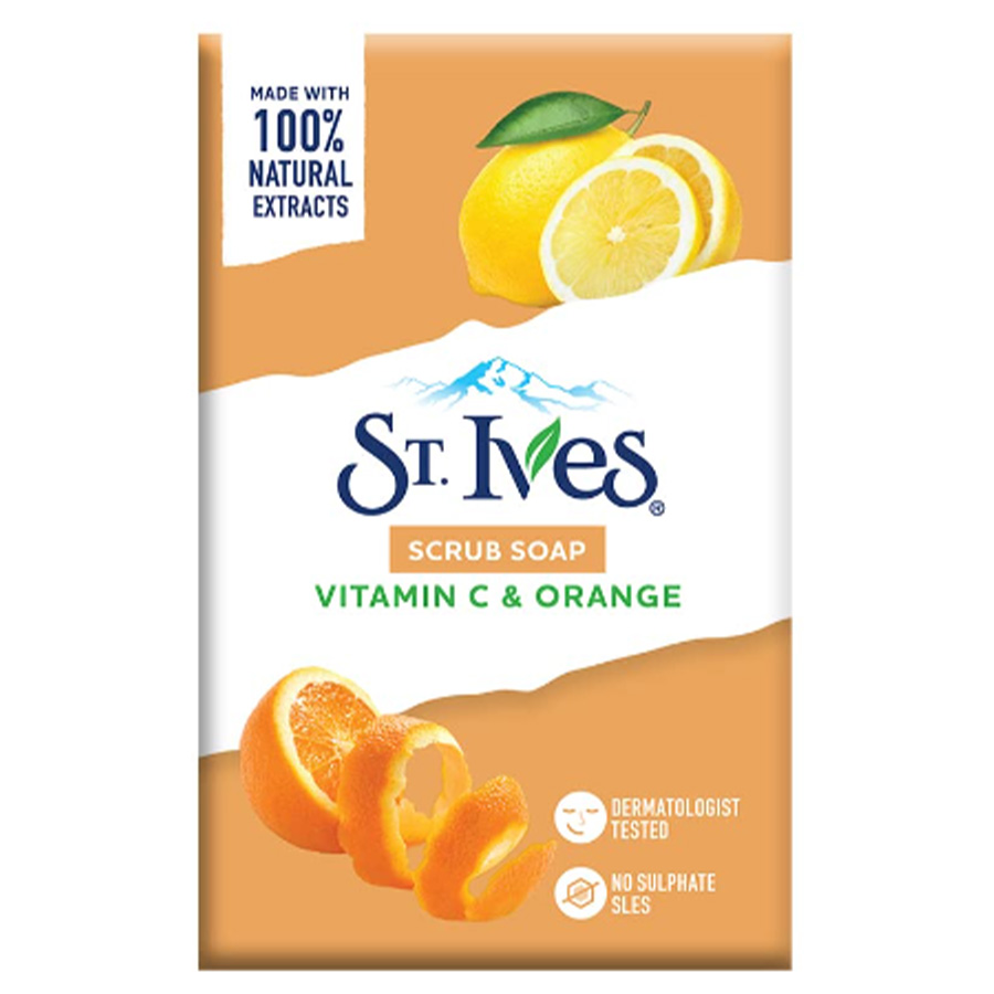 ST.IVES BAR SOAP 125 G 5 PK VITAMIN C & ORANGE