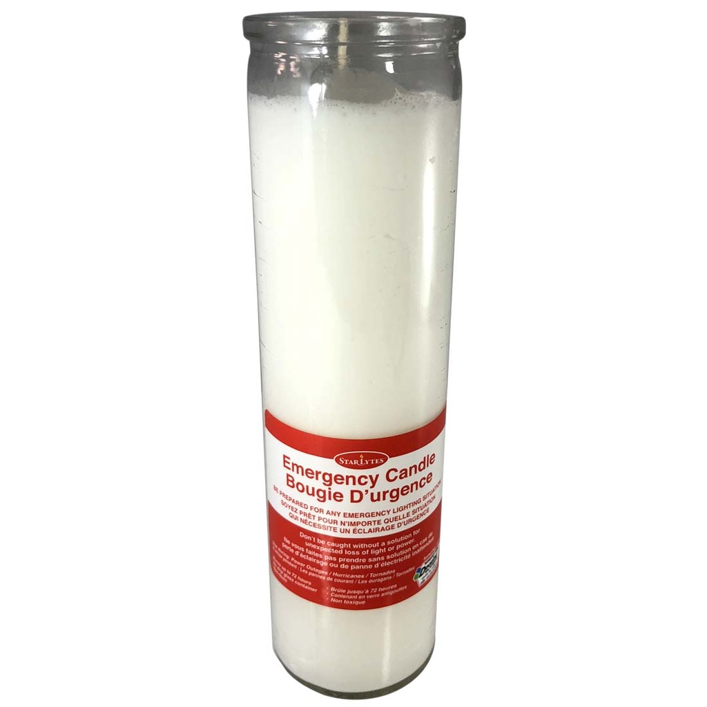 STAR CANDLE EMERGENCY CANDLE 7 IN WHITE