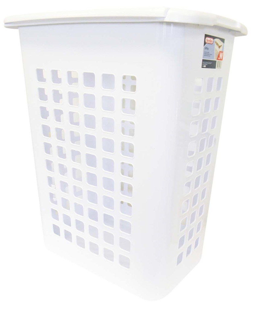STERILITE LAUNDRY HAMPER LIFT TOP WHITE