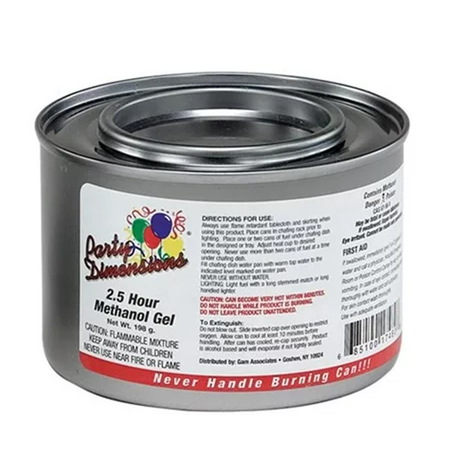 STERNO METHANOL GEL 6.10 OZ / 173GM 2.25 HOUR (CANNOT BE SOLD IN PENNSYLVANIA )