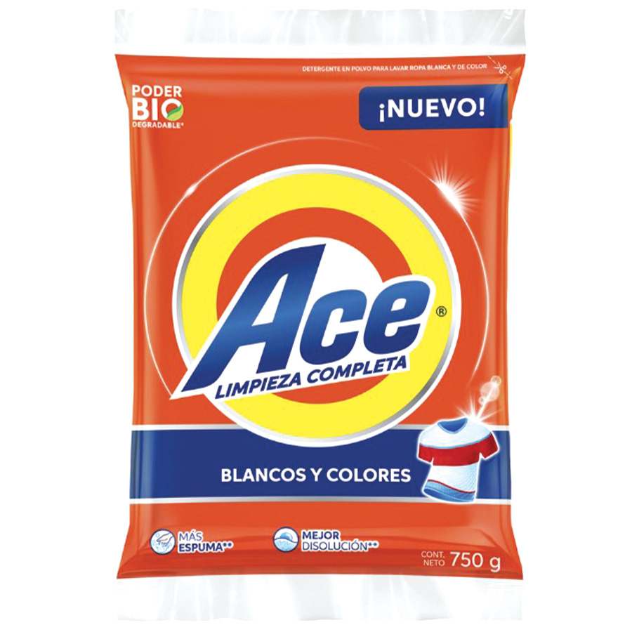 ACE DETERGENT POWDER 750 G REGULAR