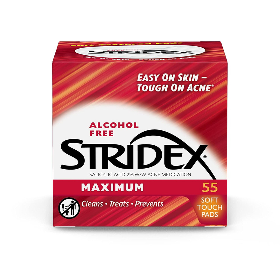 STRIDEX ACNE WIPES 55 CT MAX STRENGTH