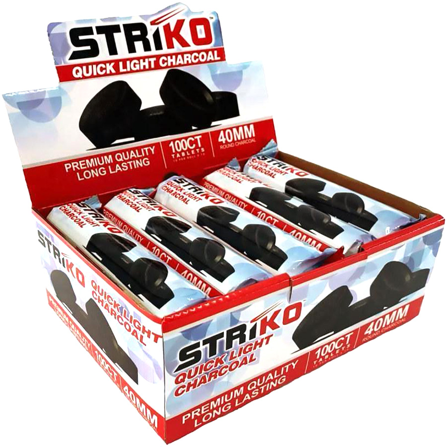 STRIKO CHARCOAL 40 MM 10 CT LARGE