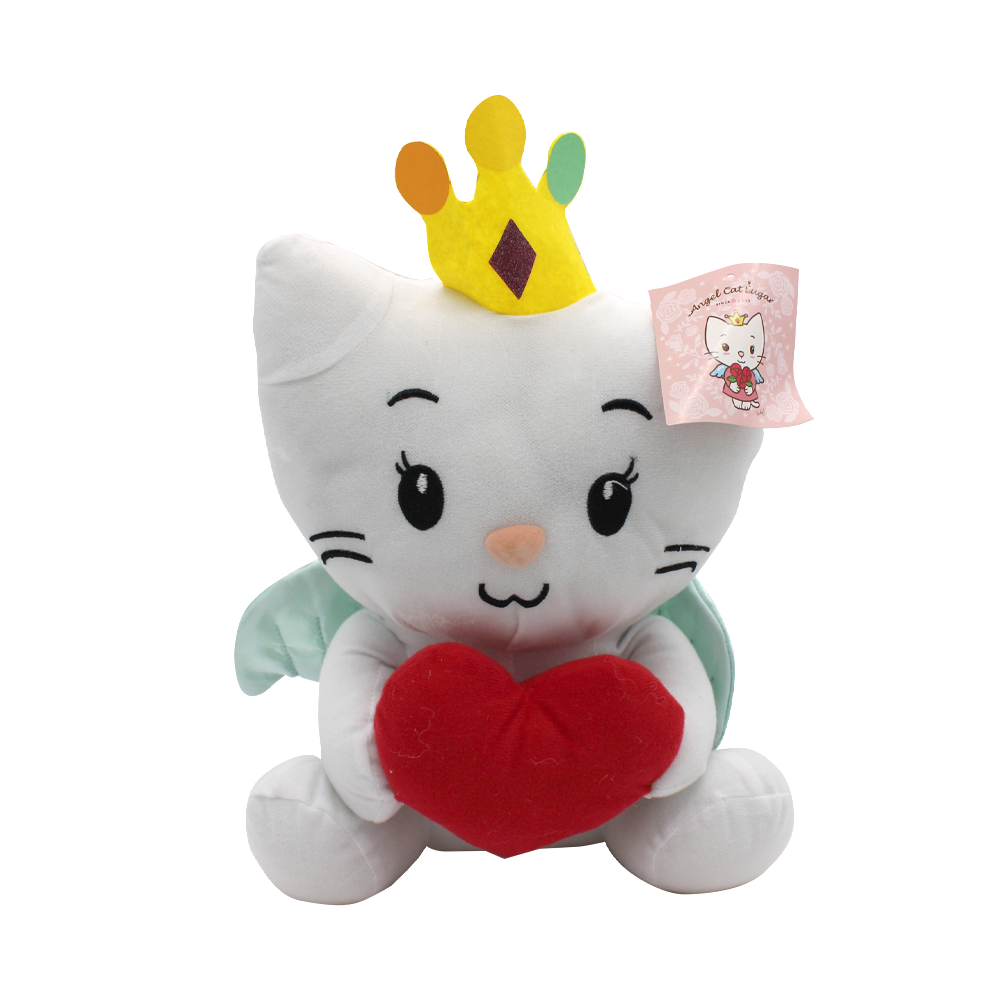 STUFFED ANGEL CAT 13'' PREPRICED $14.99