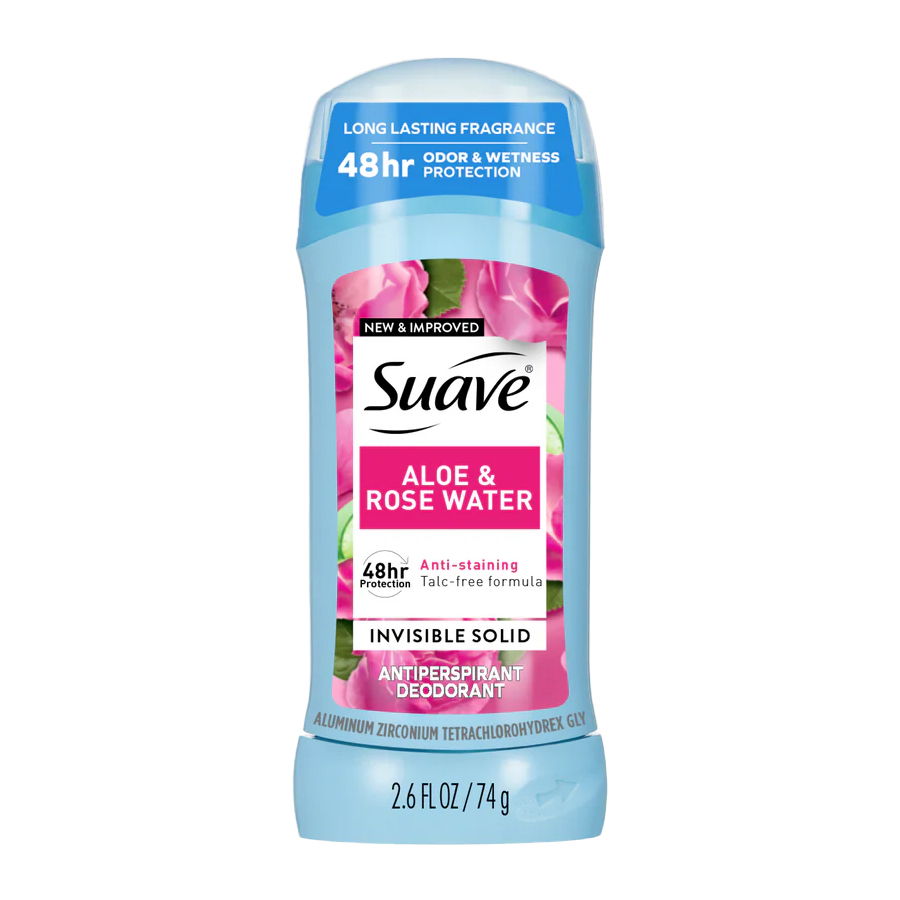 SUAVE DEO STICK 2.6 OZ ALOE & ROSE WATER