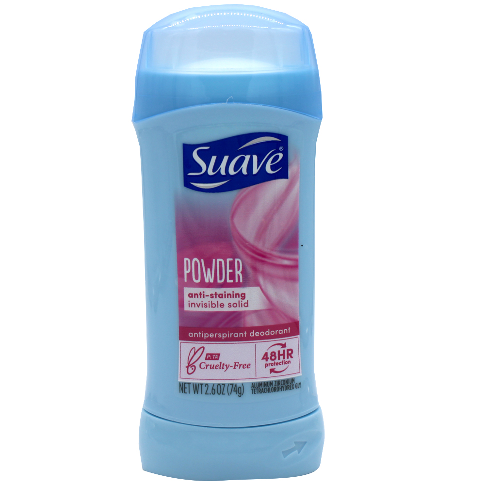 SUAVE DEO STICK 2.6 OZ SOL POWDER