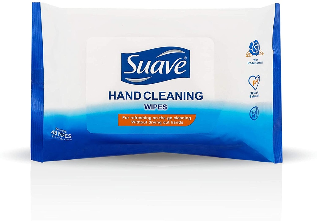 SUAVE HAND CLEANING WIPE 48 CT