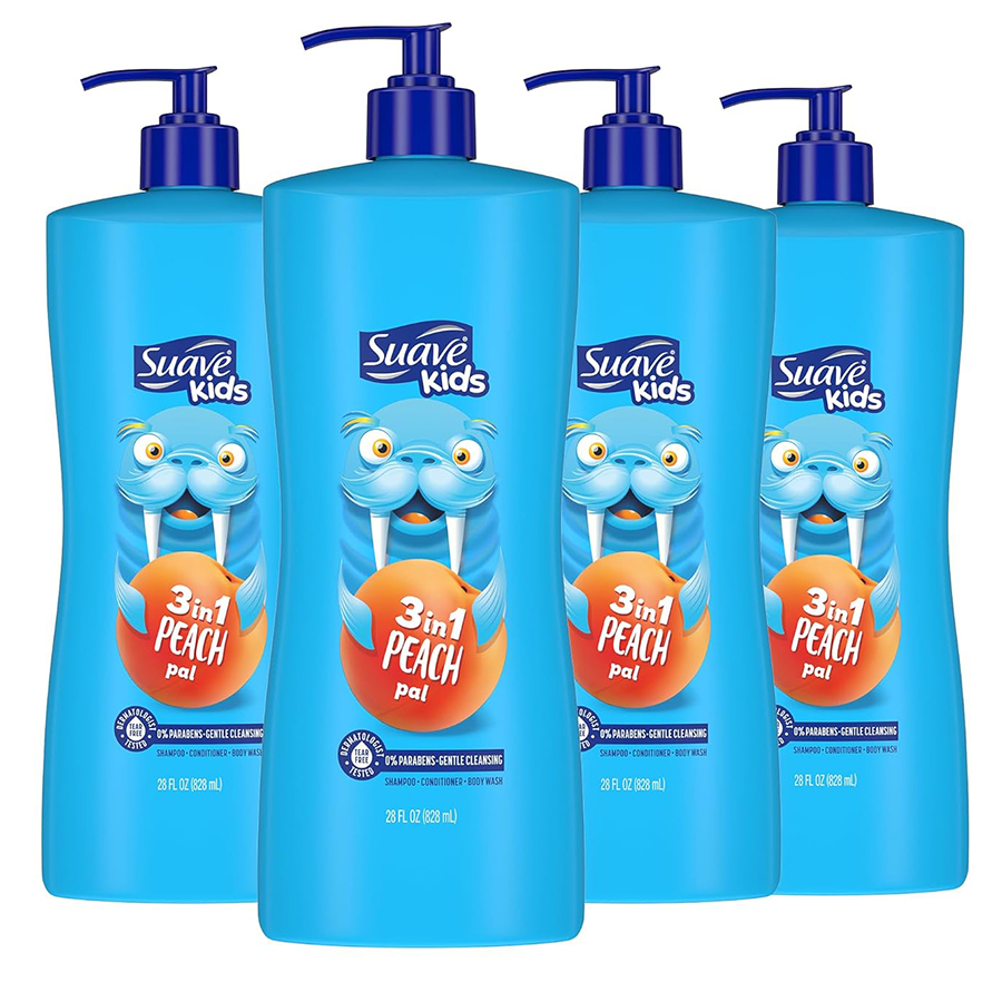 SUAVE KIDS SHAMPOO 3N1 28 OZ PEACH