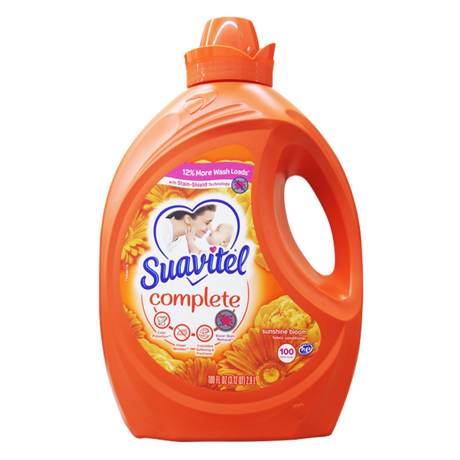 SUAVITEL COMPLETE FABRIC SOFTENER 100 OZ SP SUNSHINE BLOOM